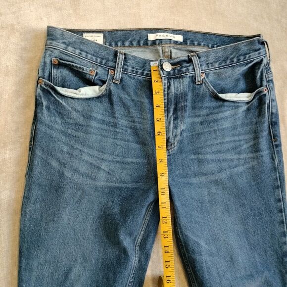 PacSun Stacked Skinny Medium Wash 32x34 - Picture 6 of 10
